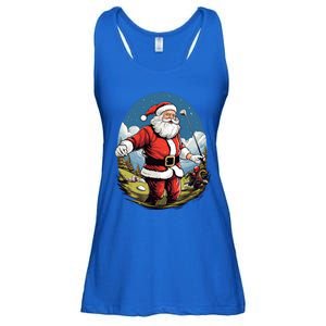 Christmas Santa Claus Golf Xmas Great Gift Ladies Essential Flowy Tank