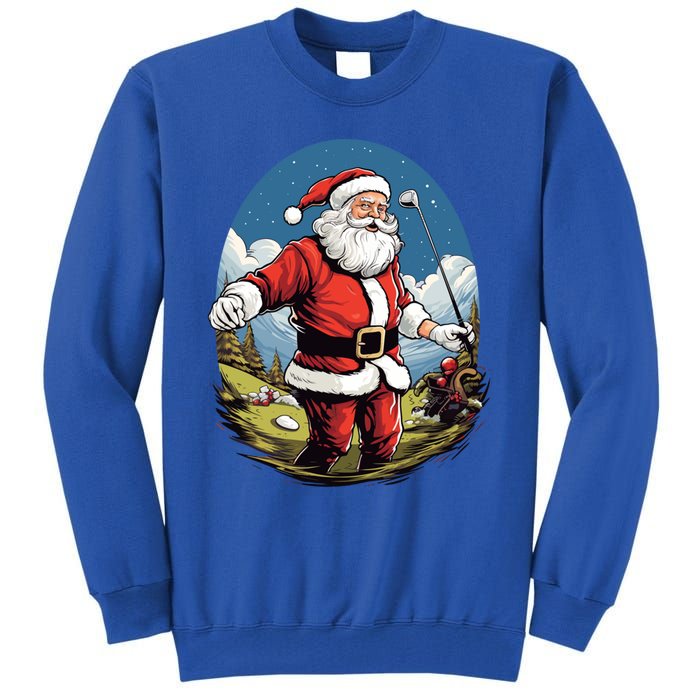 Christmas Santa Claus Golf Xmas Great Gift Tall Sweatshirt