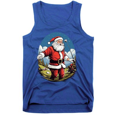 Christmas Santa Claus Golf Xmas Great Gift Tank Top