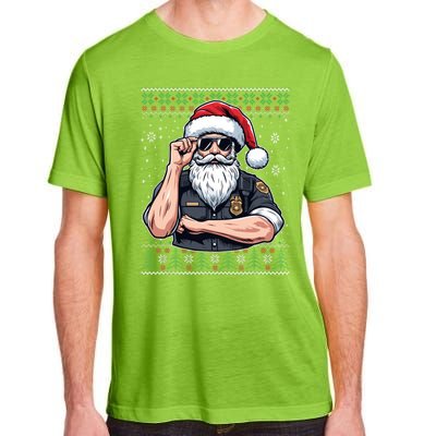 Christmas Santa Claus Police Officer Ugly Christmas Great Gift Adult ChromaSoft Performance T-Shirt