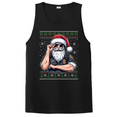 Christmas Santa Claus Police Officer Ugly Christmas Great Gift PosiCharge Competitor Tank