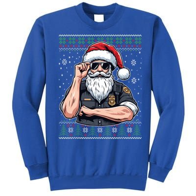 Christmas Santa Claus Police Officer Ugly Christmas Great Gift Tall Sweatshirt