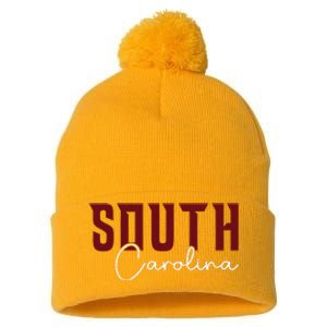 Classic South Carolina Souvenir Pom Pom 12in Knit Beanie