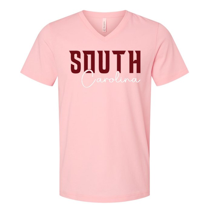 Classic South Carolina Souvenir V-Neck T-Shirt