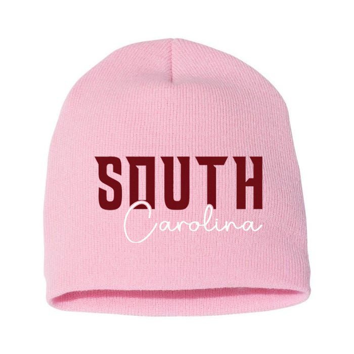 Classic South Carolina Souvenir Short Acrylic Beanie