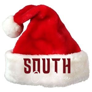 Classic South Carolina Souvenir Premium Christmas Santa Hat