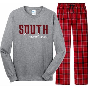 Classic South Carolina Souvenir Long Sleeve Pajama Set