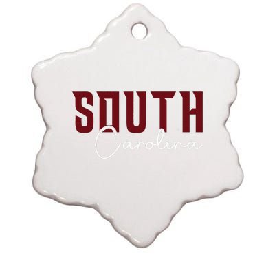 Classic South Carolina Souvenir Ceramic Star Ornament