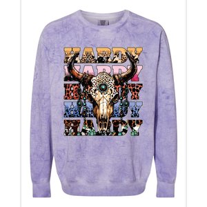 Cow Skull Colorblast Crewneck Sweatshirt