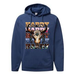 Cow Skull Performance Fleece Hoodie