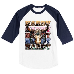 Cow Skull Baseball Sleeve Shirt