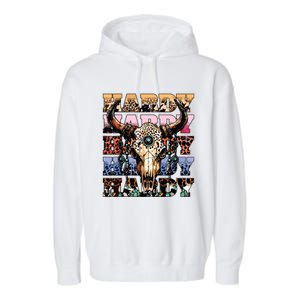 Cow Skull Garment-Dyed Fleece Hoodie