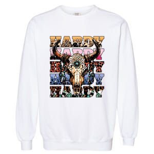 Cow Skull Garment-Dyed Sweatshirt