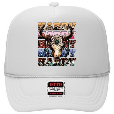 Cow Skull High Crown Mesh Back Trucker Hat