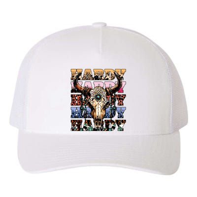 Cow Skull Yupoong Adult 5-Panel Trucker Hat