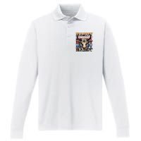 Cow Skull Performance Long Sleeve Polo