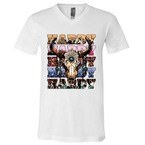 Cow Skull V-Neck T-Shirt