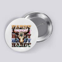 Cow Skull Button