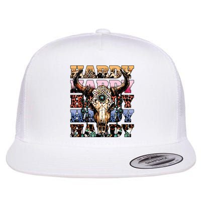 Cow Skull Flat Bill Trucker Hat