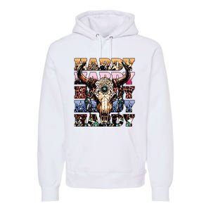 Cow Skull Premium Hoodie