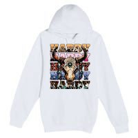 Cow Skull Premium Pullover Hoodie