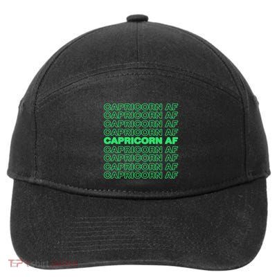 Cool Saying Capricorn Zodiac Horoscope Astronomy Funny Gift 7-Panel Snapback Hat