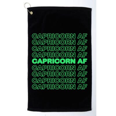 Cool Saying Capricorn Zodiac Horoscope Astronomy Funny Gift Golf Towel