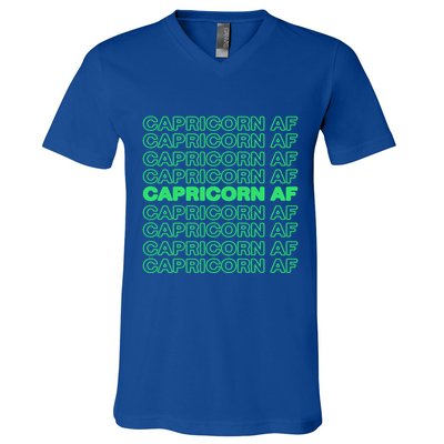 Cool Saying Capricorn Zodiac Horoscope Astronomy Funny Gift V-Neck T-Shirt