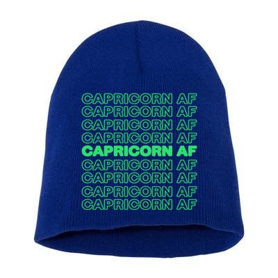 Cool Saying Capricorn Zodiac Horoscope Astronomy Funny Gift Short Acrylic Beanie