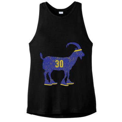 Cool Goat 30 Basketball Greatest Of All Time Ladies PosiCharge Tri-Blend Wicking Tank