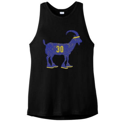 Cool Goat 30 Basketball Greatest Of All Time Ladies PosiCharge Tri-Blend Wicking Tank