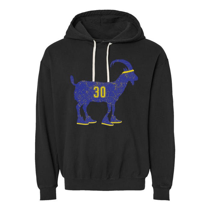 Cool Goat 30 Basketball Greatest Of All Time Garment-Dyed Fleece Hoodie