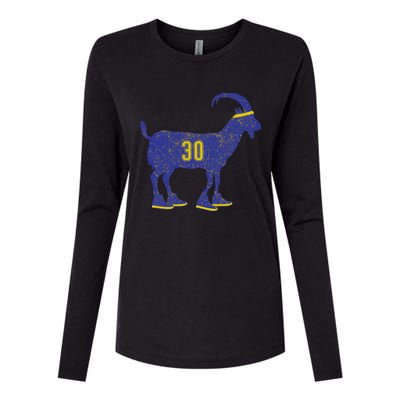 Cool Goat 30 Basketball Greatest Of All Time Womens Cotton Relaxed Long Sleeve T-Shirt