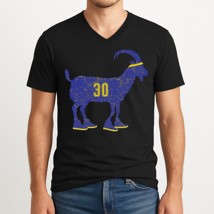 Cool Goat 30 Basketball Greatest Of All Time V-Neck T-Shirt