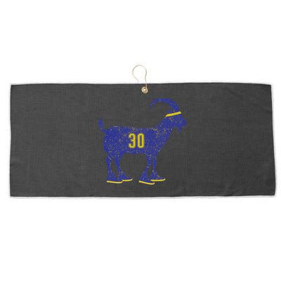 Cool Goat 30 Basketball Greatest Of All Time Large Microfiber Waffle Golf Towel
