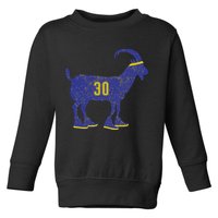 Cool Goat 30 Basketball Greatest Of All Time Toddler Sweatshirt
