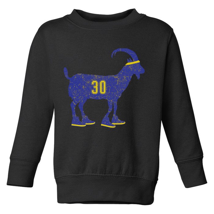 Cool Goat 30 Basketball Greatest Of All Time Toddler Sweatshirt