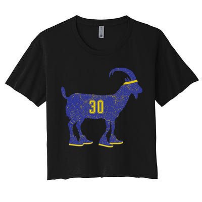 Cool Goat 30 Basketball Greatest Of All Time Crop Top