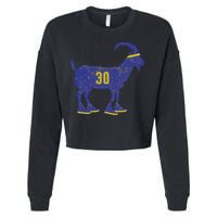 Cool Goat 30 Basketball Greatest Of All Time Cropped Pullover Crew