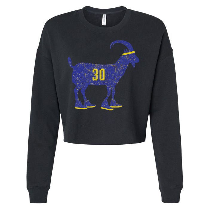 Cool Goat 30 Basketball Greatest Of All Time Cropped Pullover Crew