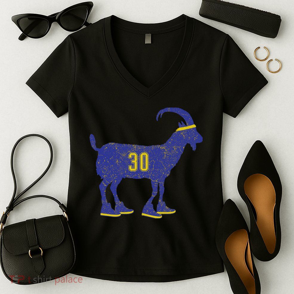 Cool Goat 30 Basketball Greatest Of All Time Women's V-Neck T-Shirt