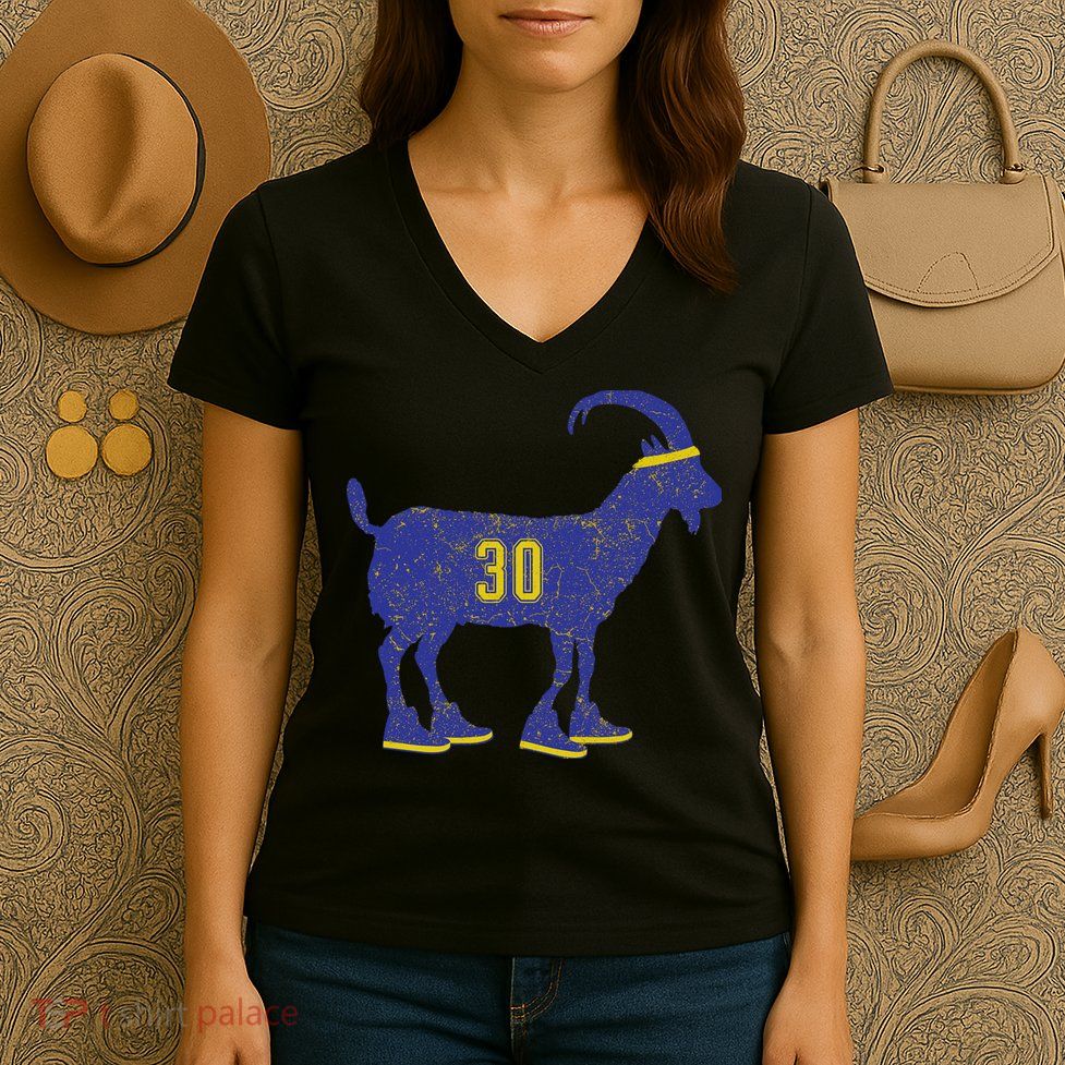 Cool Goat 30 Basketball Greatest Of All Time Women's V-Neck T-Shirt