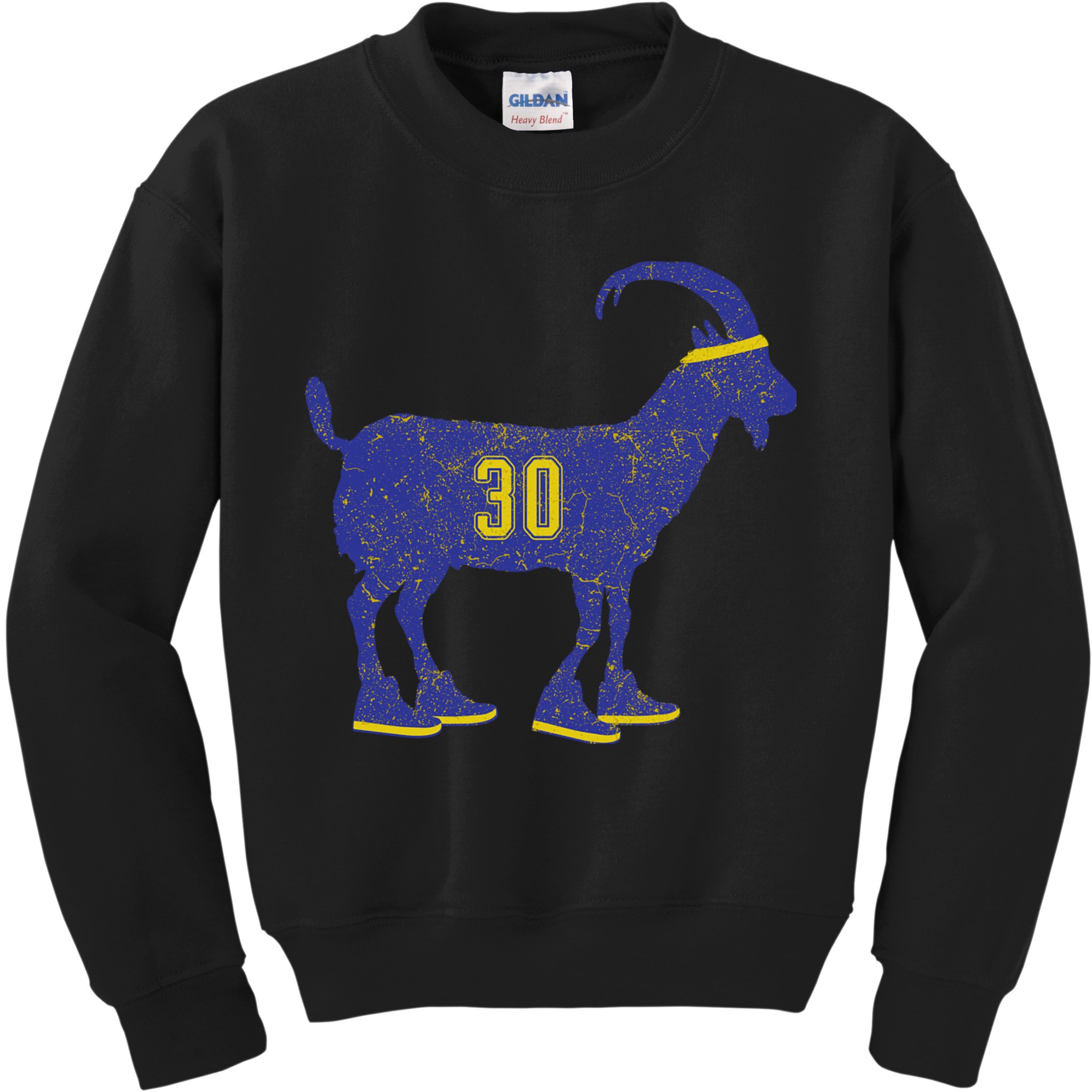 Cool Goat 30 Basketball Greatest Of All Time Kids Sweatshirt