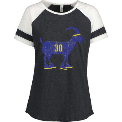 Cool Goat 30 Basketball Greatest Of All Time Enza Ladies Jersey Colorblock Tee