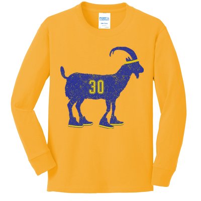Cool Goat 30 Basketball Greatest Of All Time Kids Long Sleeve Shirt