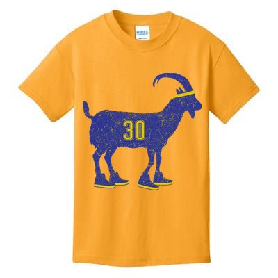 Cool Goat 30 Basketball Greatest Of All Time Kids T-Shirt