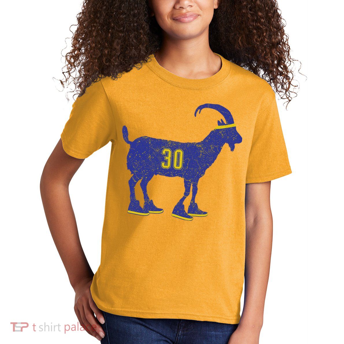 Cool Goat 30 Basketball Greatest Of All Time Kids T-Shirt