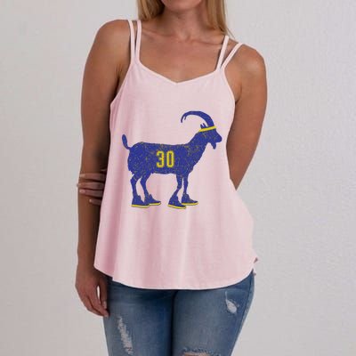 Cool Goat 30 Basketball Greatest Of All Time Women's Strappy Tank