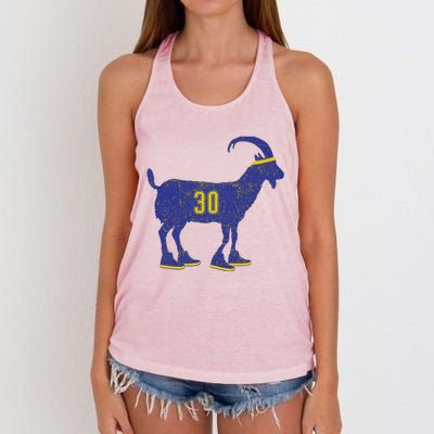 Cool Goat 30 Basketball Greatest Of All Time Women's Knotted Racerback Tank