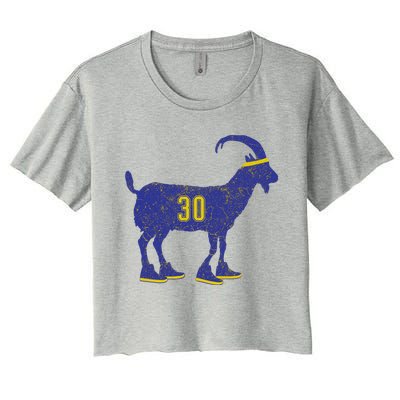 Cool Goat 30 Basketball Greatest Of All Time Women's Crop Top Tee